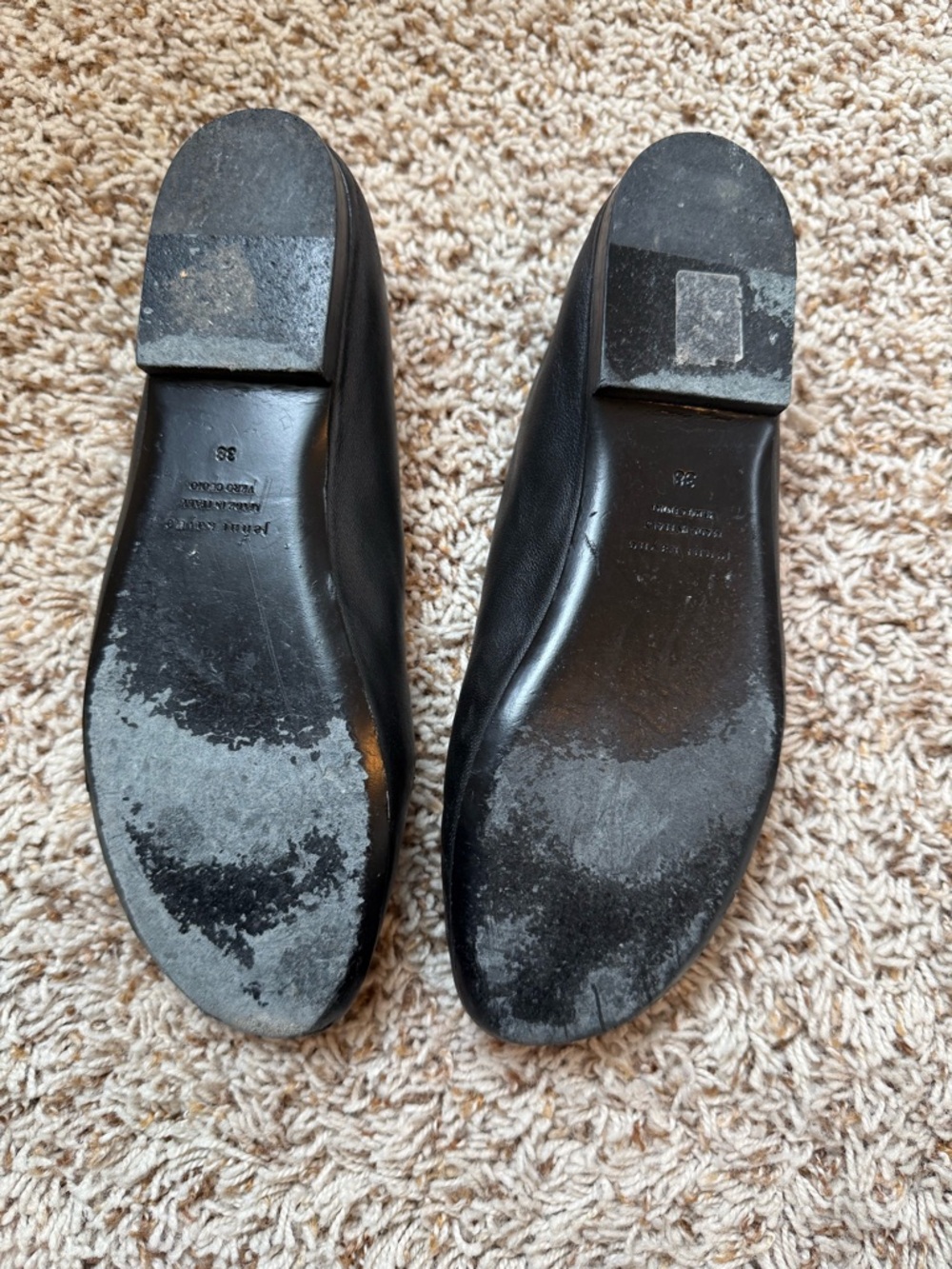 Jenni Kayne Leather Elodie Flats in Black - Size 38 - Picture 5 of 6